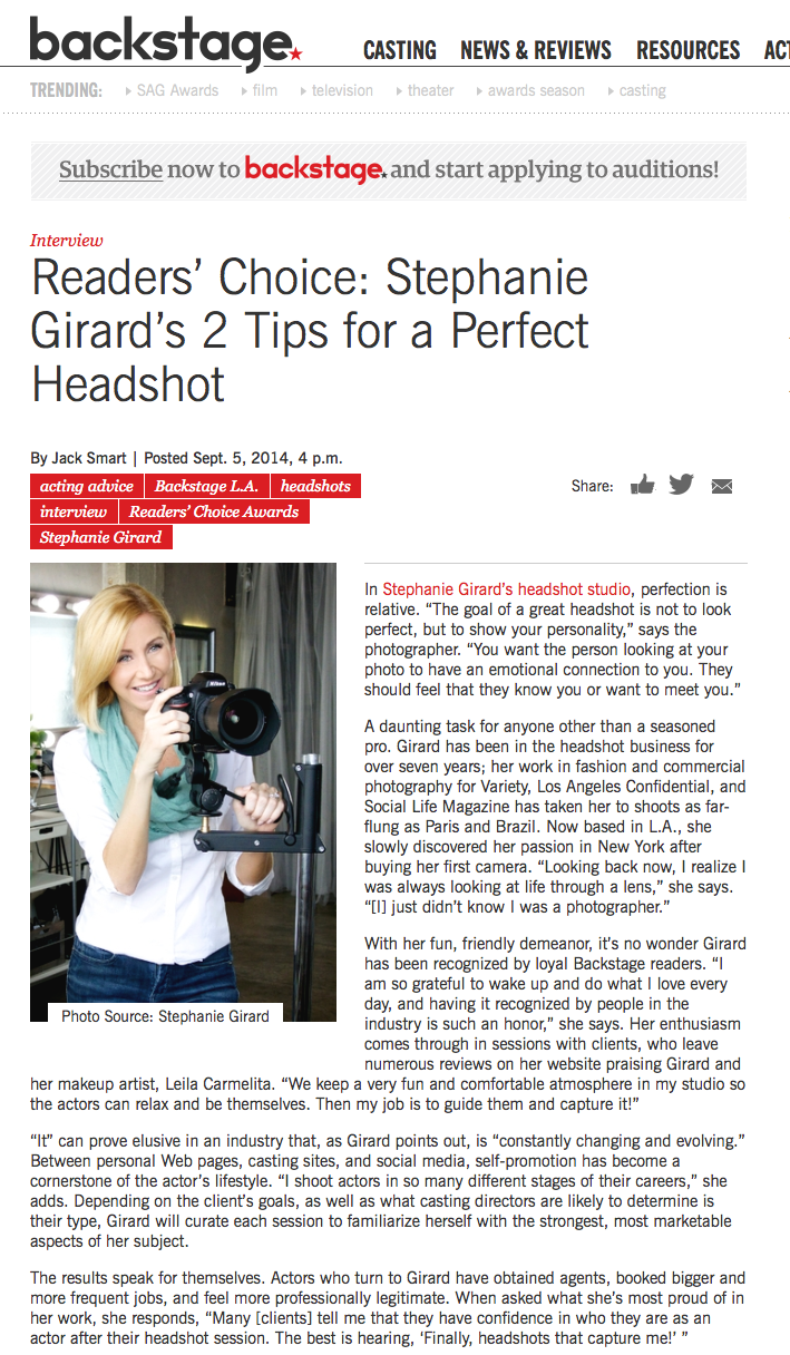 Best Headshot Photographer LA