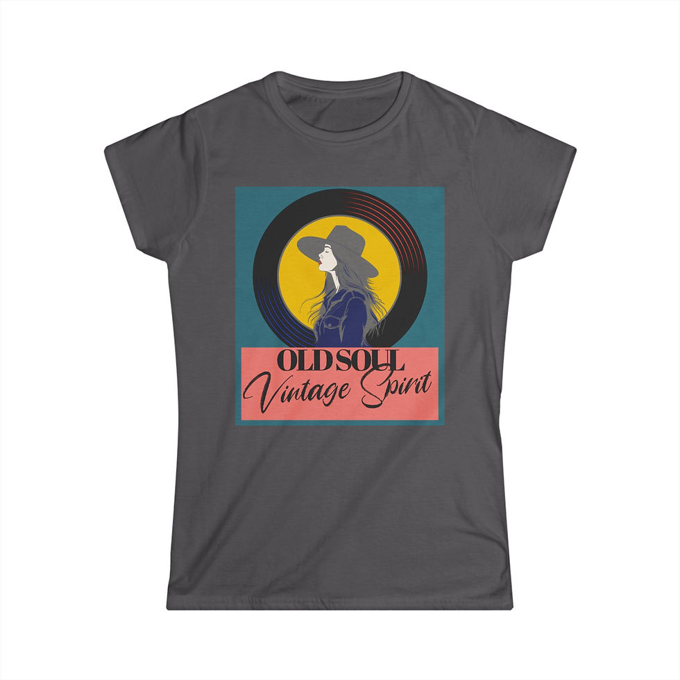 Thumbnail: Vintage Spirit Tee, Old Soul Retro Graphic Women's T Shirt, Vintage Lover Gift 8
