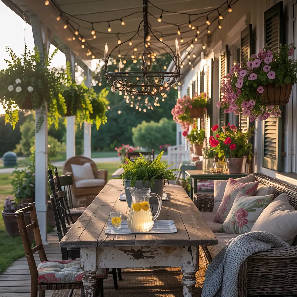 Farmhouse Porch Furnished
