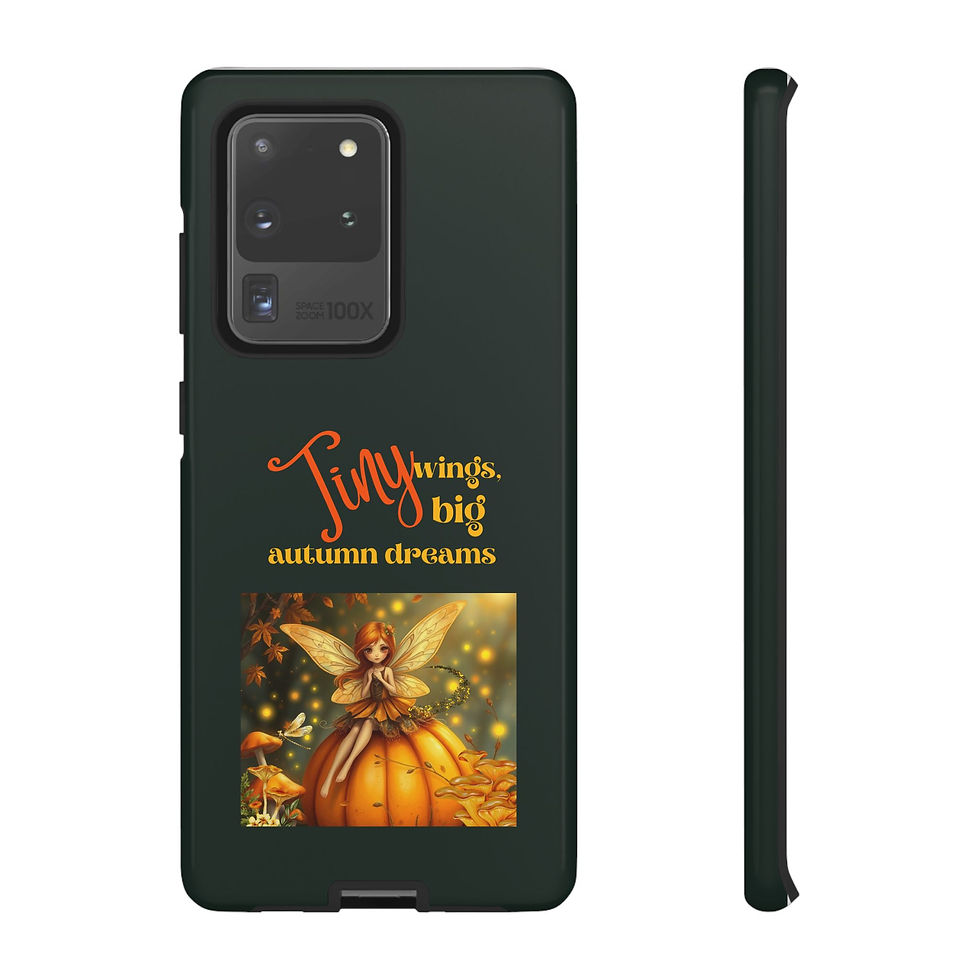 Autumn Fairy Phone Case, Fall Aesthetic Cover, Seasonal Accessory, Cozy Vibes 2