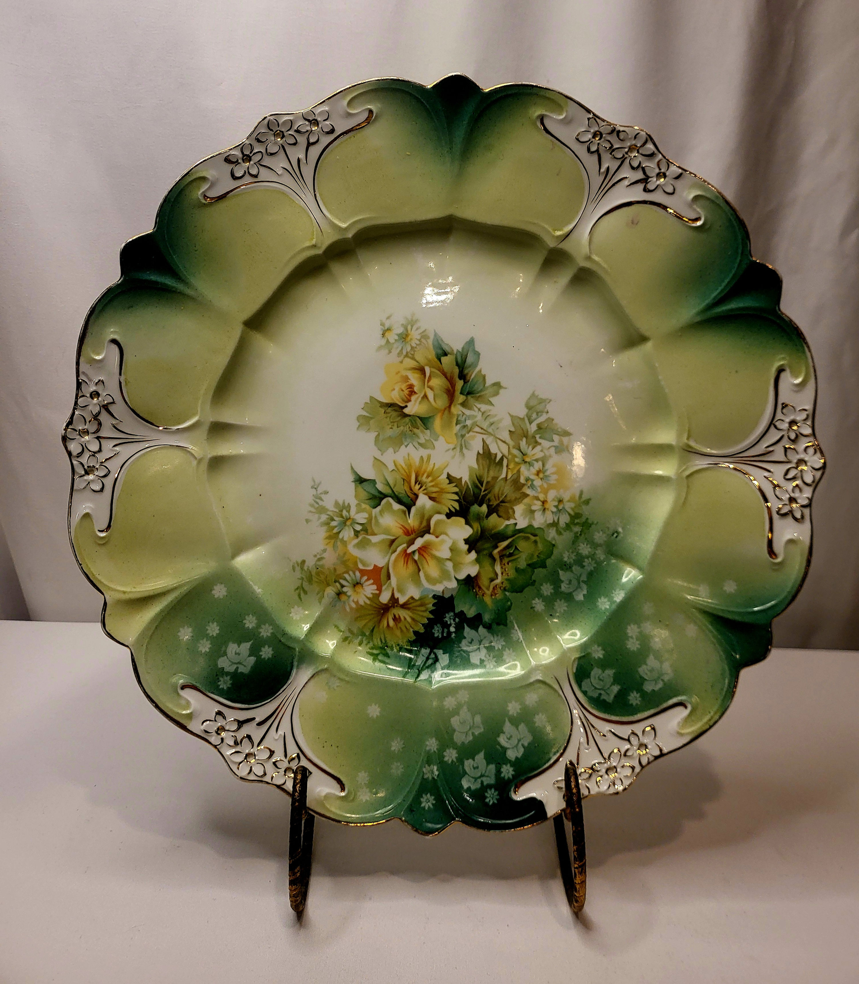 Vintage RS Germany Floral Plate