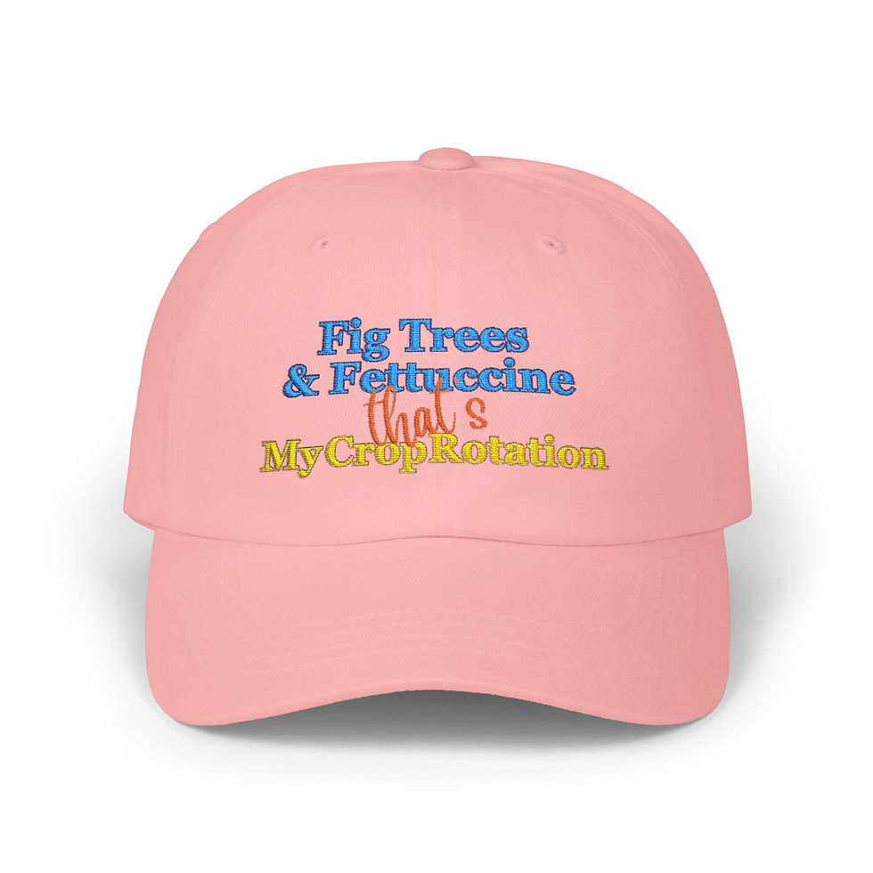 Thumbnail: "Fig Trees & Fettuccine" Funny Embroidered Hat, Italian Humor 11