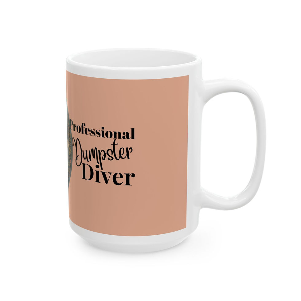 Thumbnail: Professional Dumpster Diver Raccoon Mug Vintage Woodland Design | Farm & Fauna 9