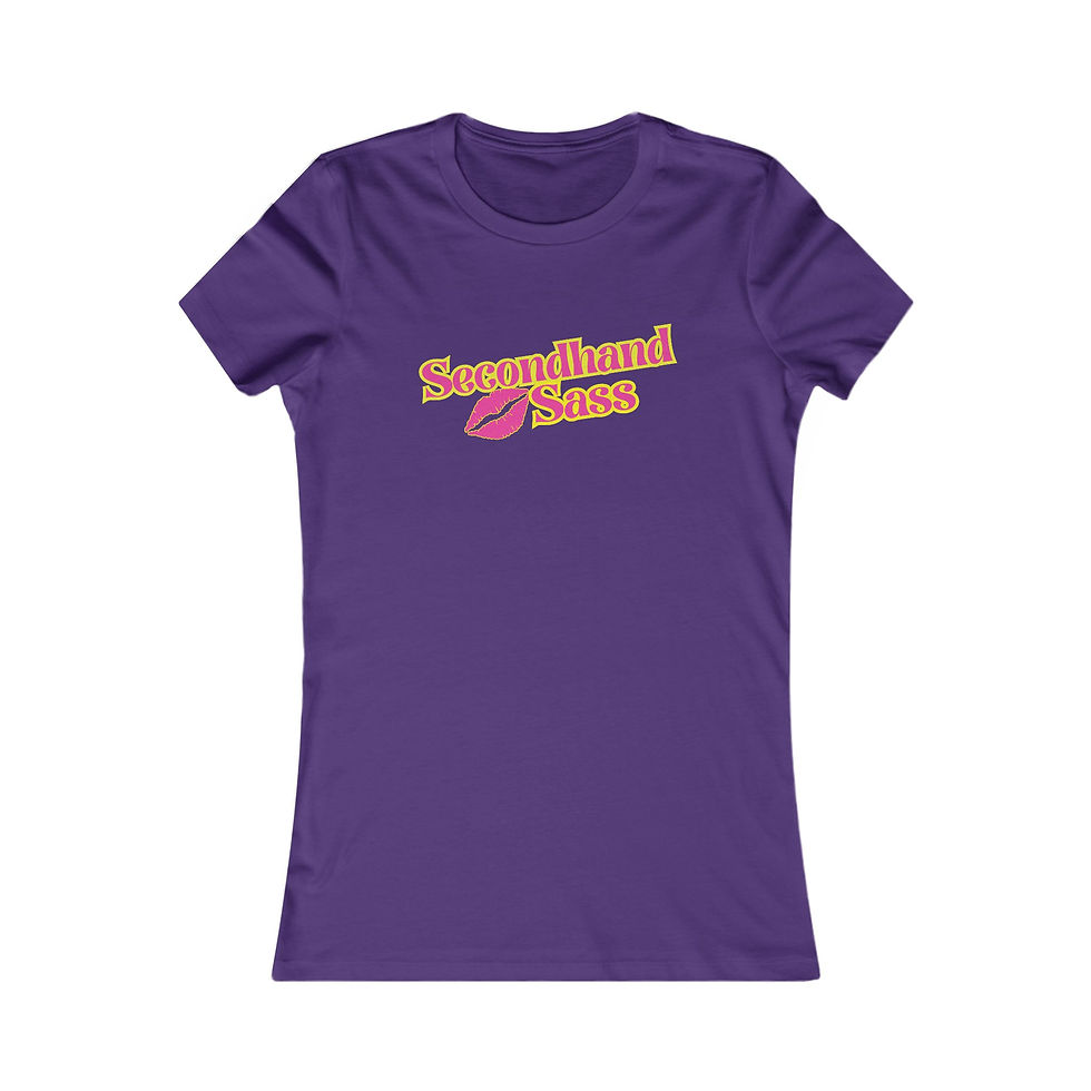 Thumbnail: Secondhand Sass Women's Tee, Sassy Graphic Shirt, Trendy Vibes, Summer Fashion 7