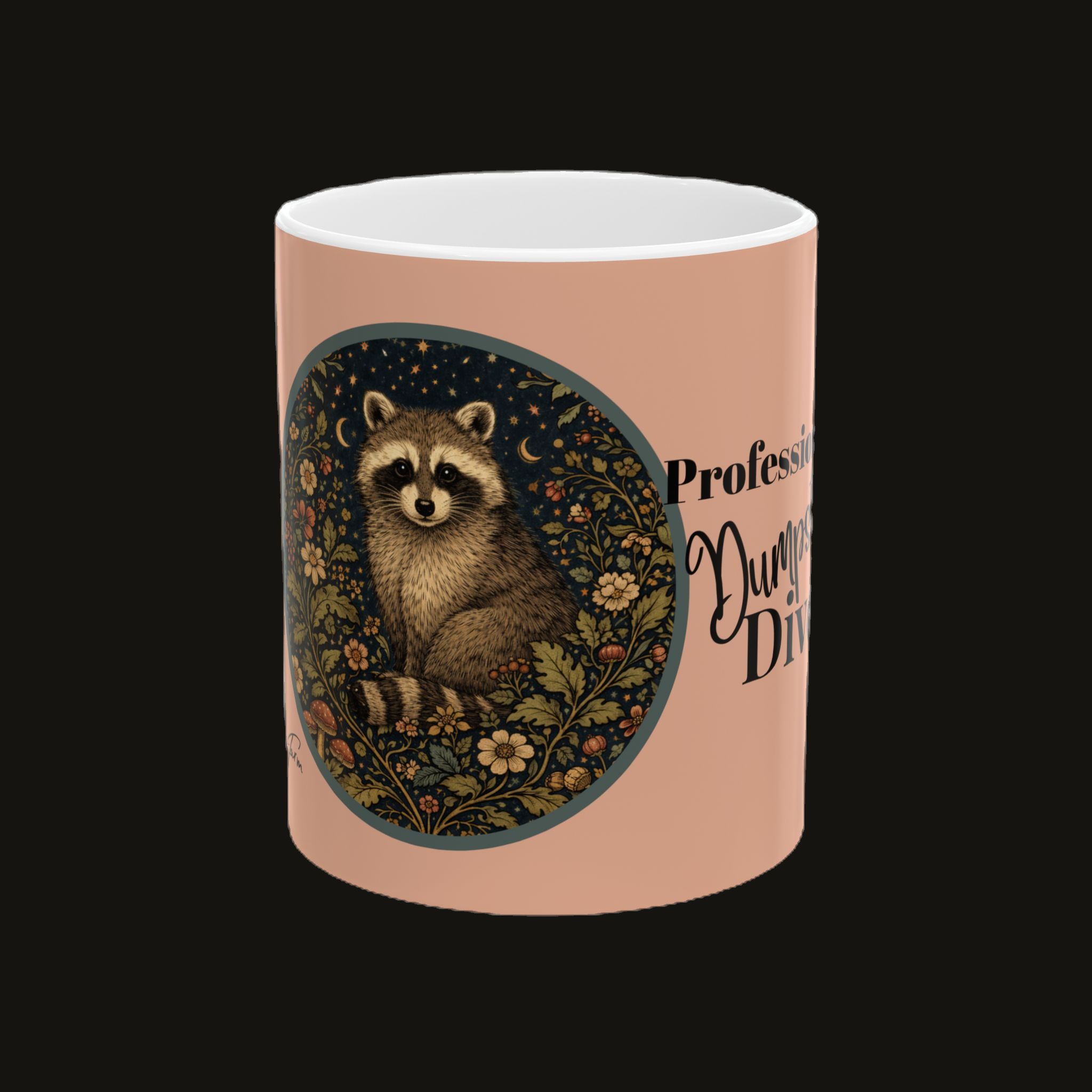 Professional Dumpster Diver Raccoon Mug Vintage Woodland Design | Farm & Fauna