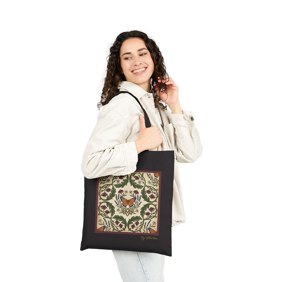 Thumbnail: Vintage Inspired Botanical Butterfly Tote Bag | Canvas Shopper | Farm & Fauna 8