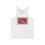 Thumbnail: Knitting and Thrifting are My Therapy Tank Top in White Front View
