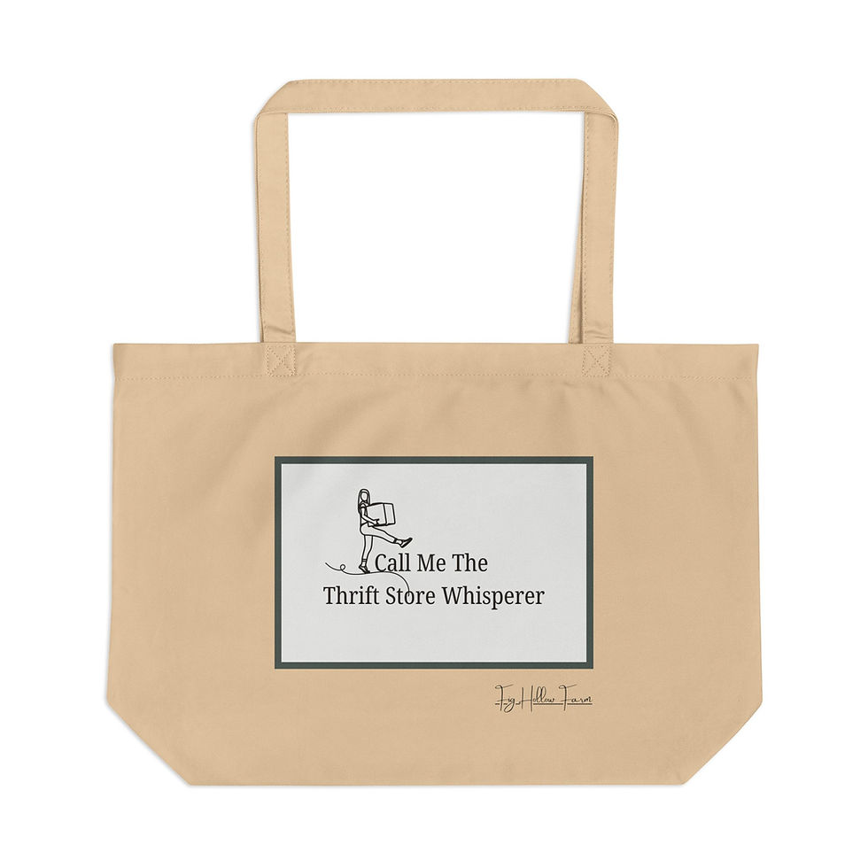 Thumbnail: Call Me The Thrift Store Whisperer Large Shopping Tote for Thrift Lovers 4