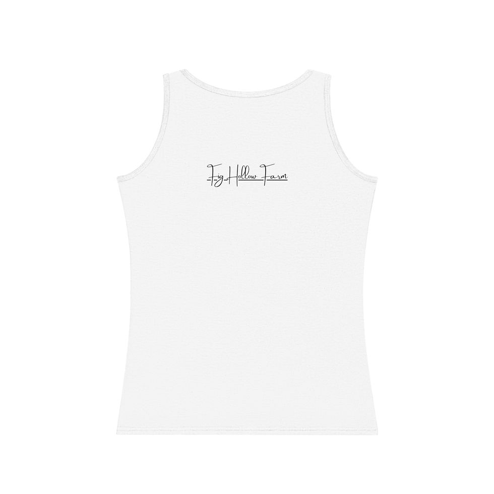 Secondhand Sass Tank Top, Adorable Tank Top, Perfect for Summer White Back