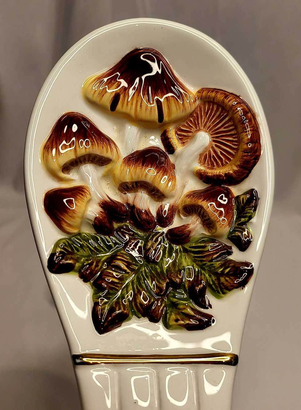 Thumbnail: Vintage Looking Ceramic Mushroom Cooking Utensil Holder