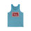 Thumbnail: Knitting and Thrifting are My Therapy Tank Top in Teal Front View