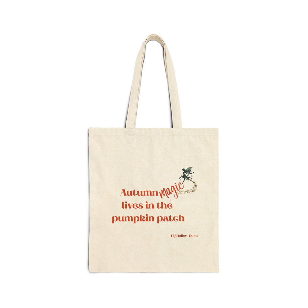 Autumn Themed Canvas Tote Bag, Pumpkin Patch Shopping Bag, Trick or Treat Bag 2