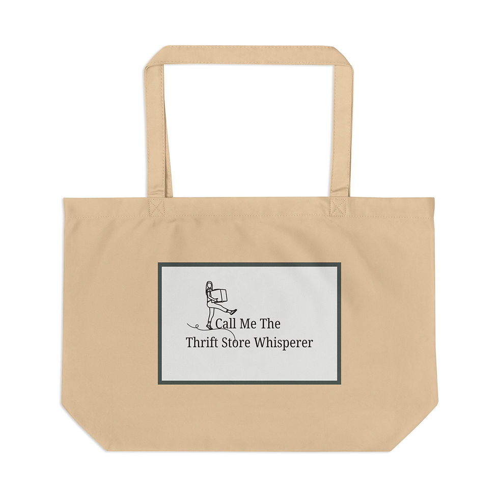 Thumbnail: Call Me The Thrift Store Whisperer Large Shopping Tote for Thrift Lovers 5