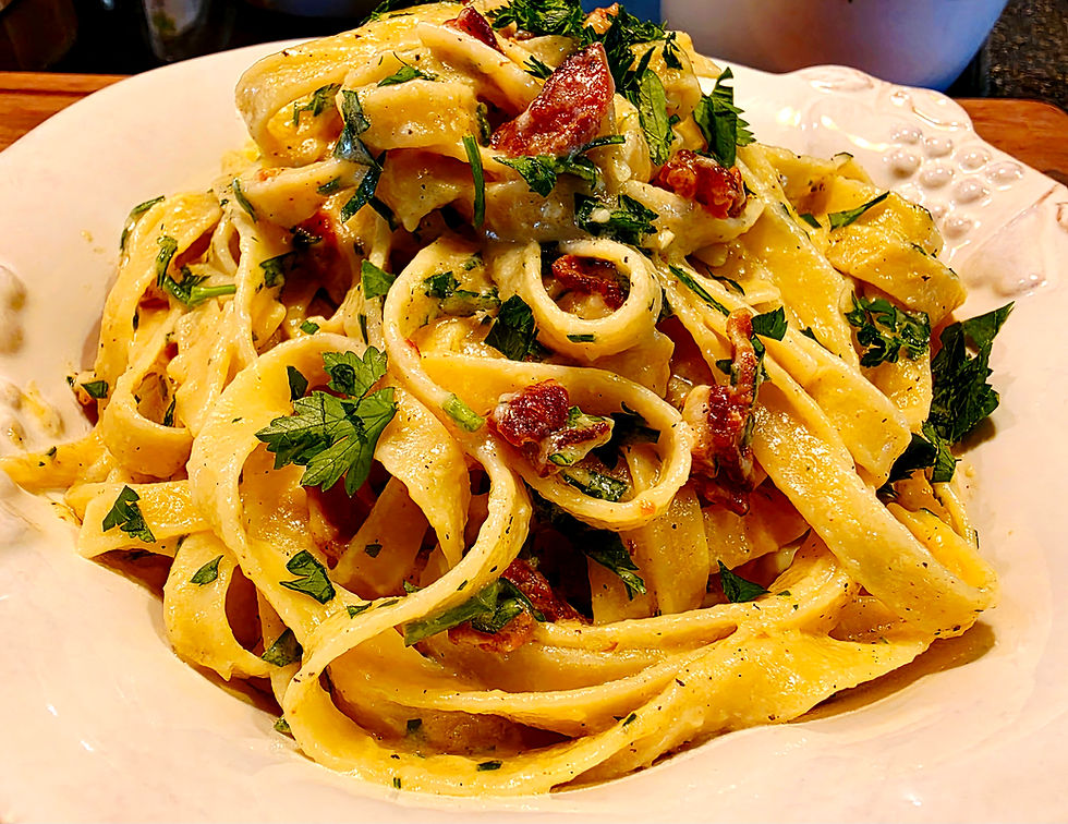 Fettuccine Carbonara extra view