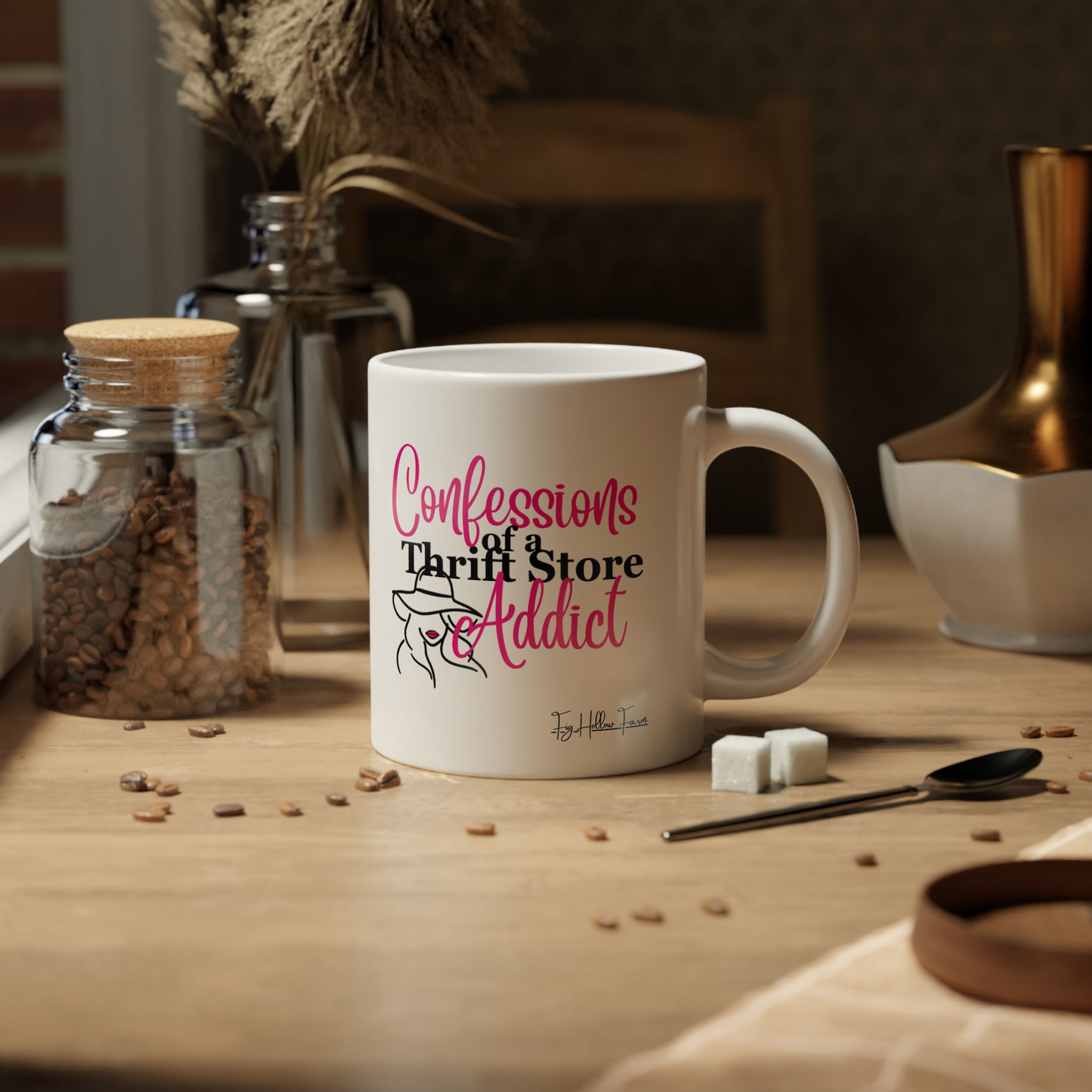Confessions of a Thrift Store Addict Jumbo Coffee Mug, 20oz