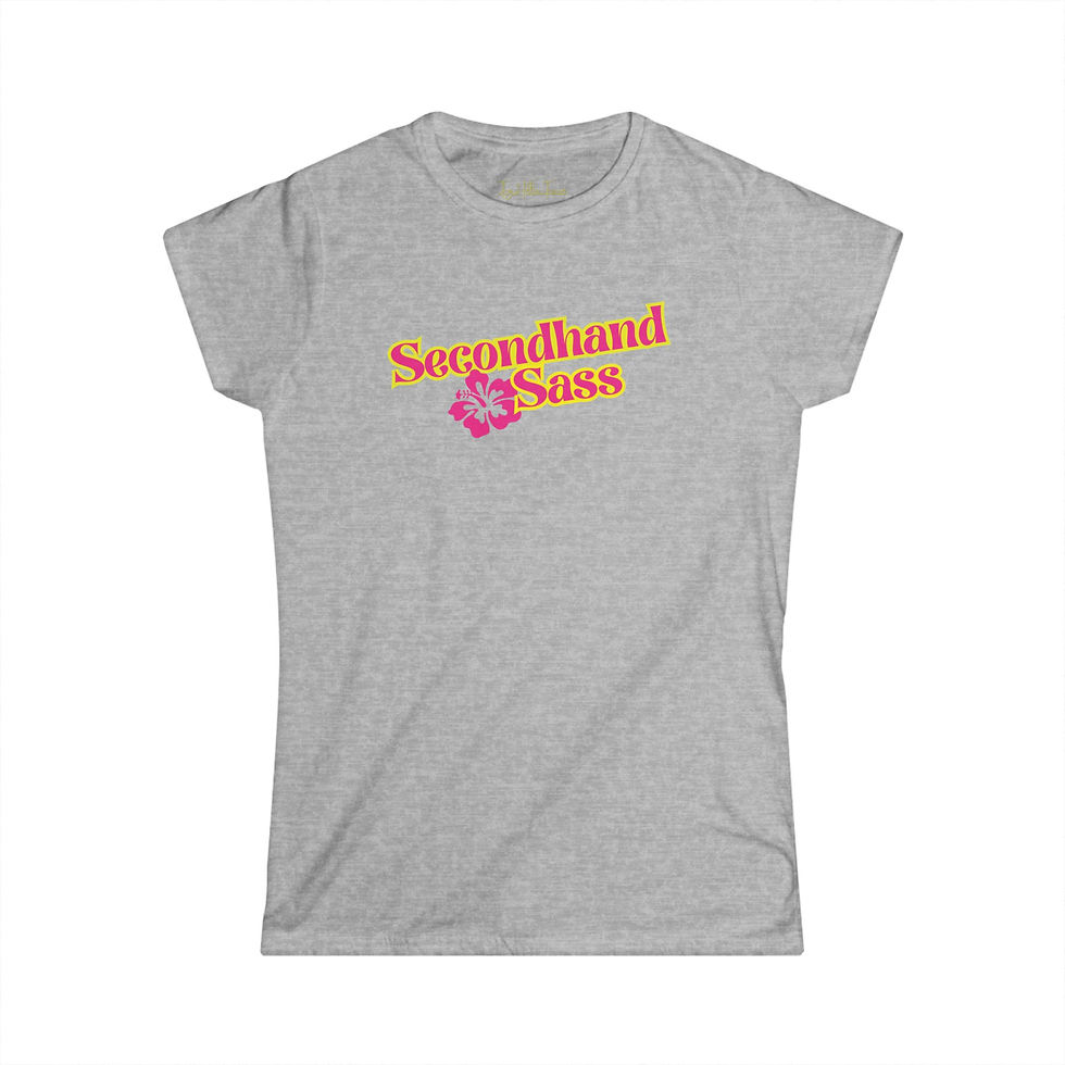 Thumbnail: Sassy Graphic Tee, Secondhand Sass Shirt, Trendy Womens Top, Great Gift Idea 3