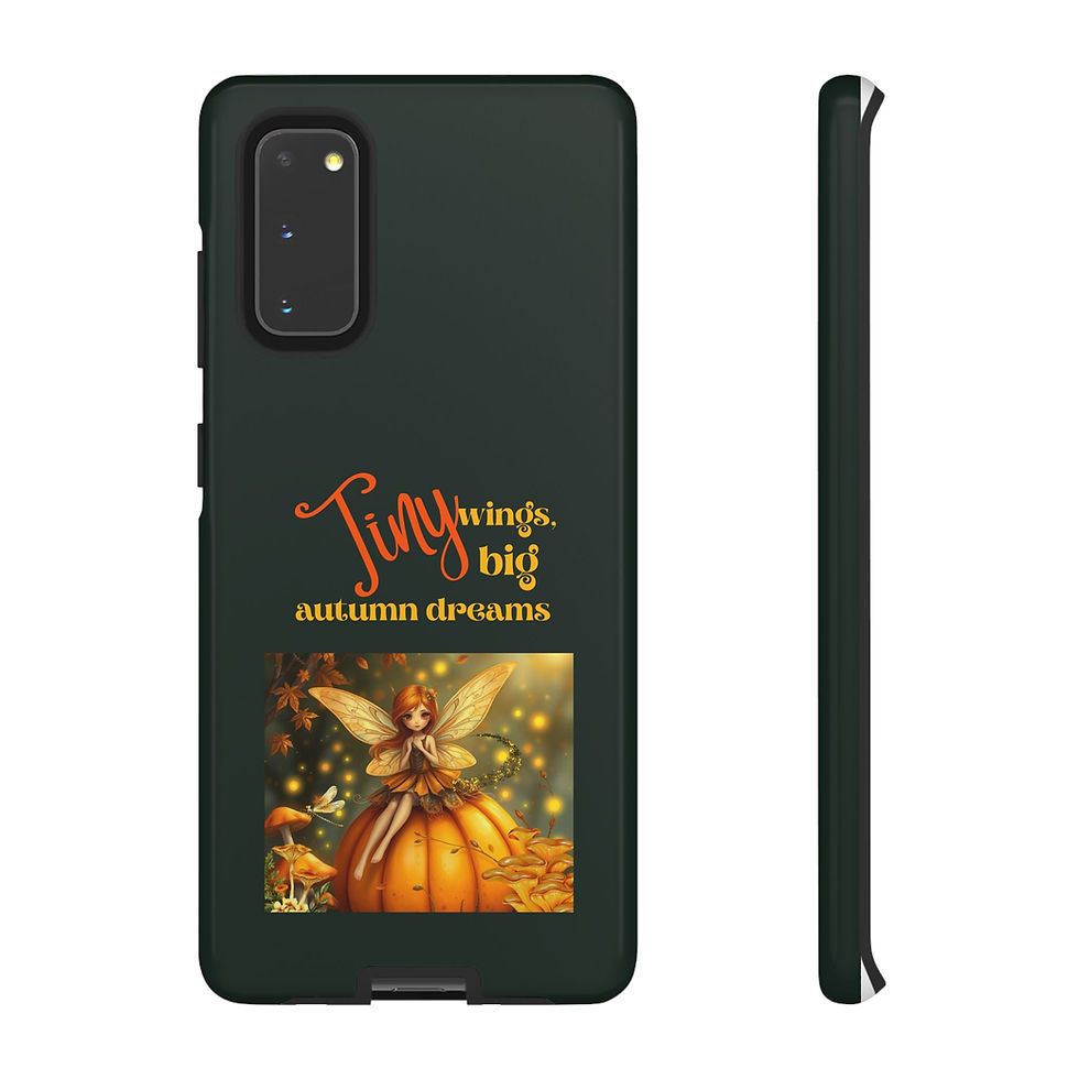 Autumn Fairy Phone Case, Fall Aesthetic Cover, Seasonal Accessory, Cozy Vibes 1