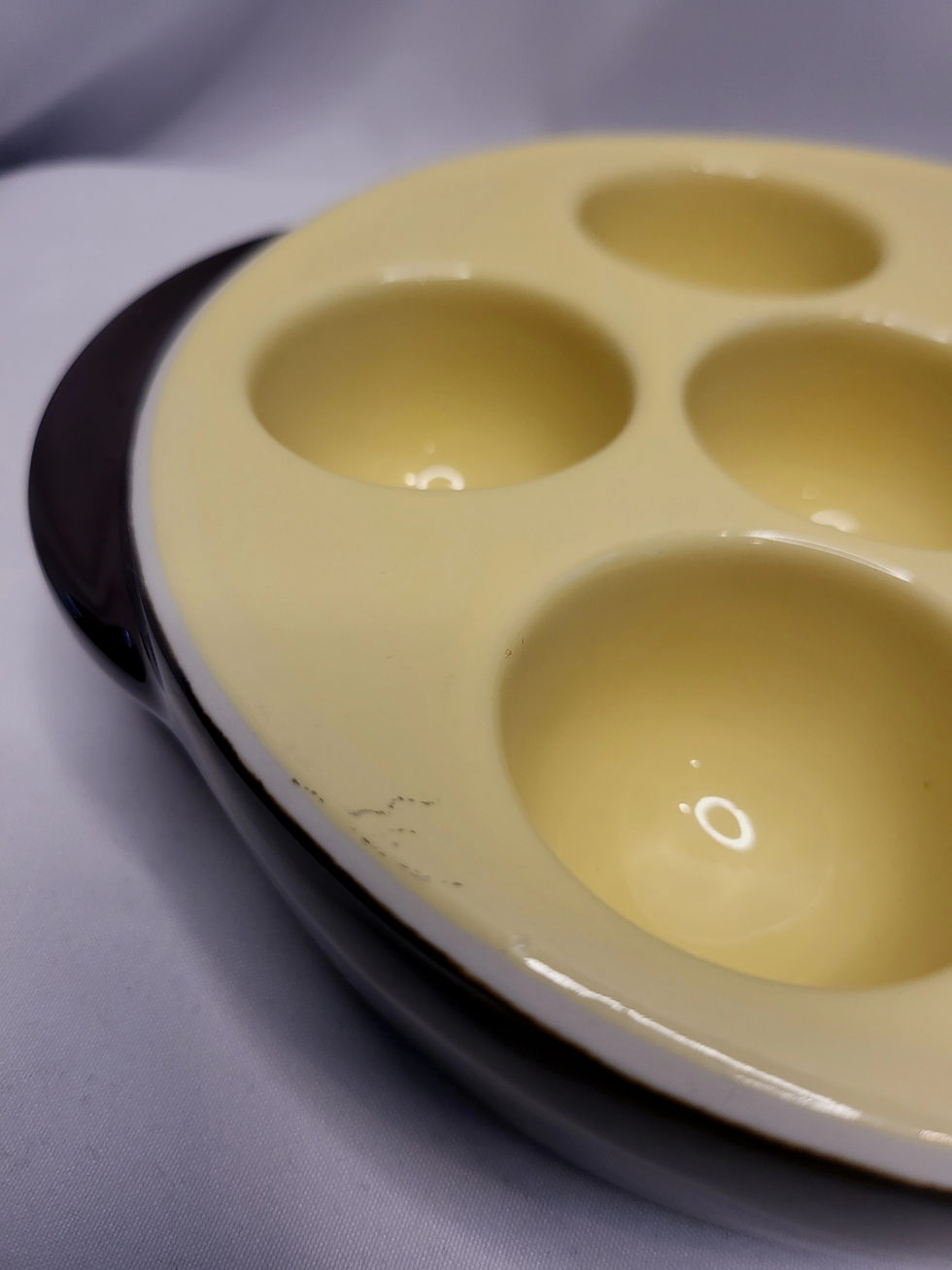 Thumbnail: Vintage Mid Century Hall Ceramic Escargot Baking Dishes