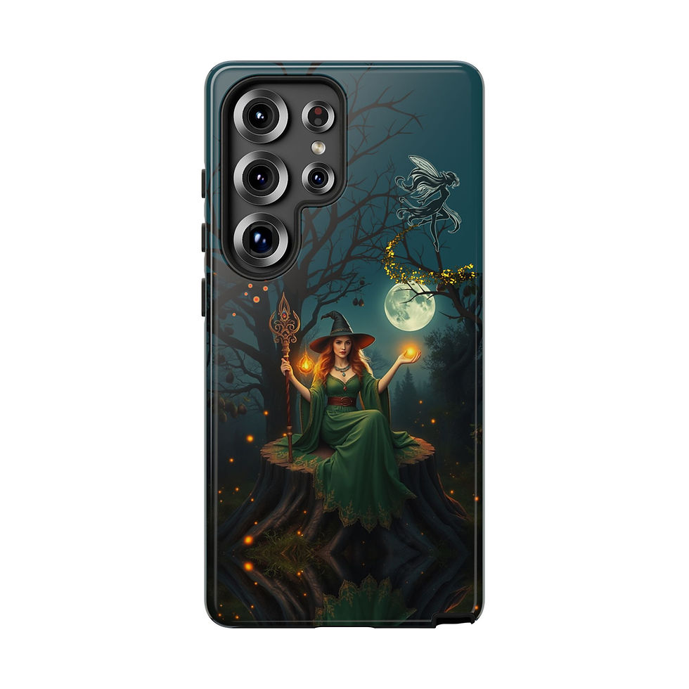 Mystical Witch Phone Case, Samsung S25 Ultra, Tough Cases Enchanted Design 1