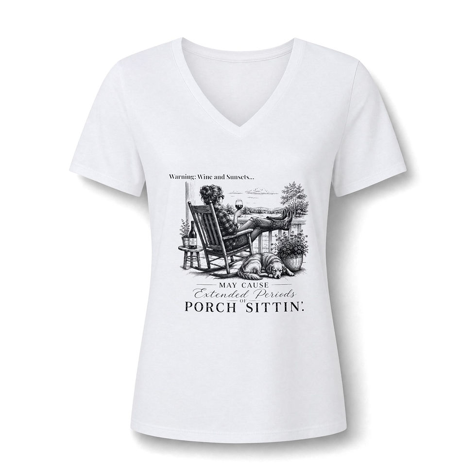 Porch Sittin' Western Graphic Tee | Country Life T-Shirt | Fig Hollow Farm 2