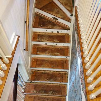 Exposed Hardwood Floors Stairs
