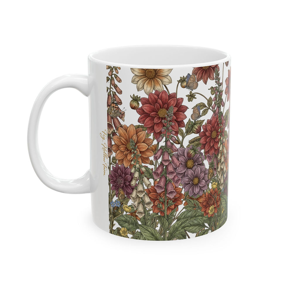 Thumbnail: Vintage Wildflower Ceramic Mug | Botanical Tea & Coffee Cup | Farm & Fauna 2