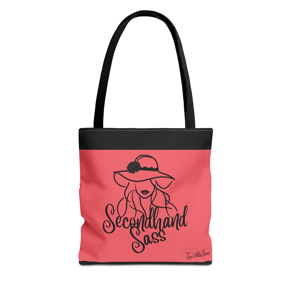 Thumbnail: Secondhand Sass Stylish Tote, Chic Shopping Bag, Unique Gift for Thrifters 3