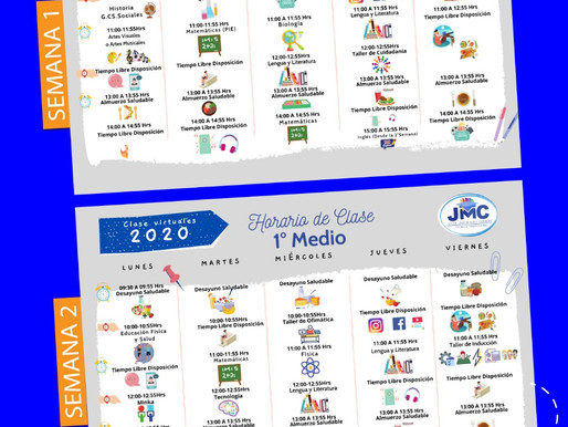 Calendario/Horario Clases Online
