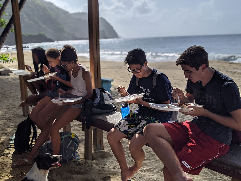 last lunch on the beach