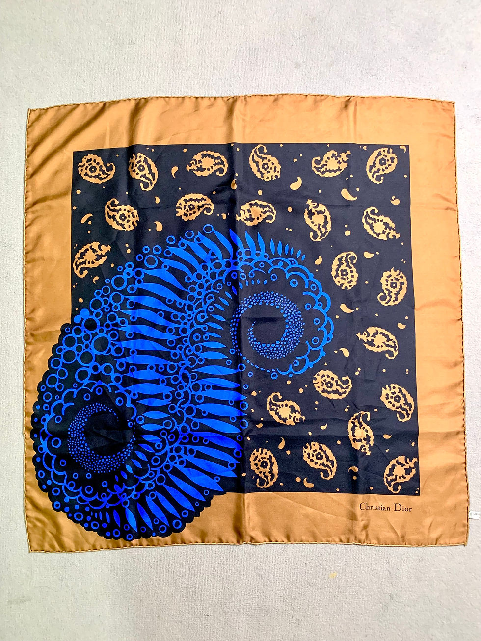 Μικρογραφία: Πρωτότυπο Christian Dior μαντήλι μεταξωτό 100%