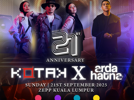 Kotak Rai 21 Tahun Dengan Konsert Istimewa di Zepp KL, Arda Hatna Turut Beraksi!