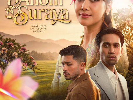 Poster rasmi drama Anom Suraya adaptasi novel popular karya Dr. Samsiah Mohd. Nor.