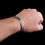 Thumbnail: Handcuff spiral bracelet 925 sterling silver
