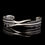 Thumbnail: Handcuff eagle feather bracelet 925 sterling silver