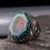 Thumbnail: Mens ring 4 surah turquoise gemstone 925 sterling silver