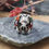 Thumbnail: Mens ring wolf 3 crescent 925 sterling silver