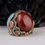 Thumbnail: Mens ring ayat el kursi red amber gemstone 925 sterling silver