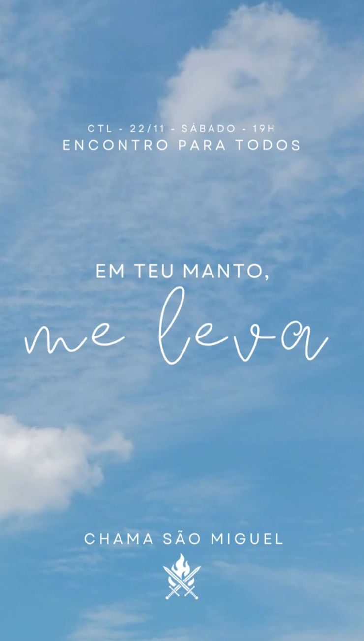 Em teu manto, me leva - CHSM