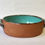 Thumbnail: oval oven dish with turquoise slip 23x17x6