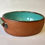 Thumbnail: oval oven dish with turquoise slip 23x17x6