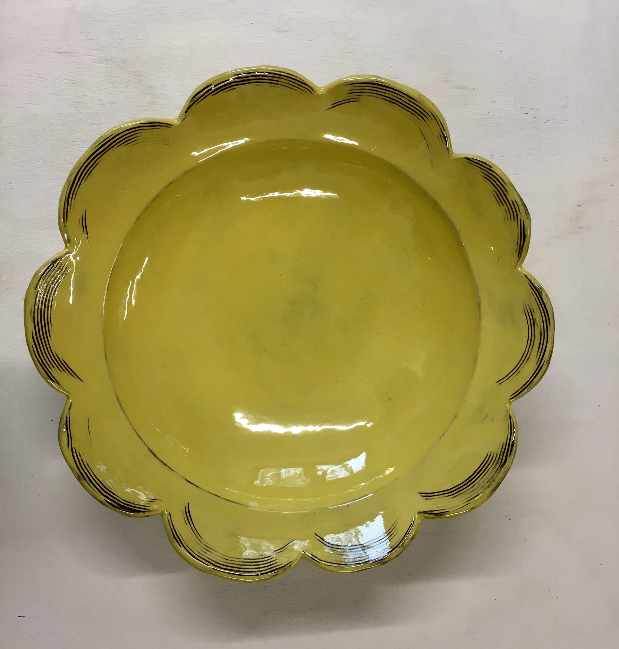 big yellow bowl 36x10cm