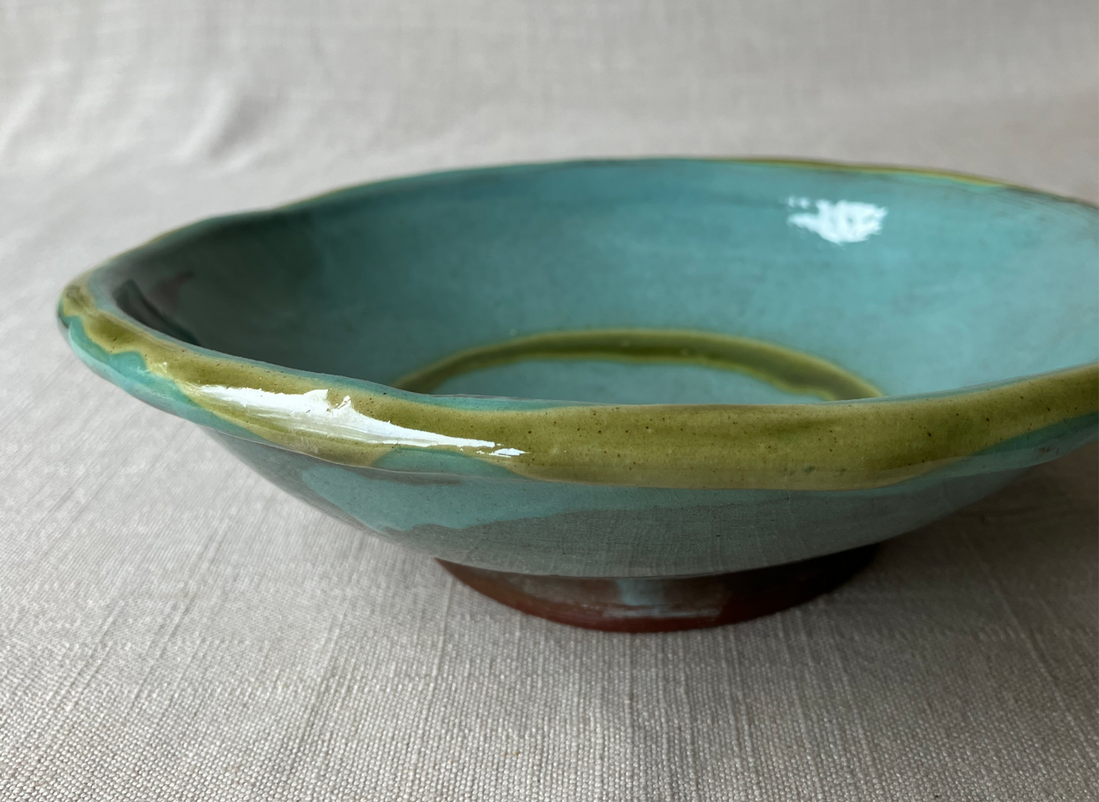 turquoise bowls 20x6cm