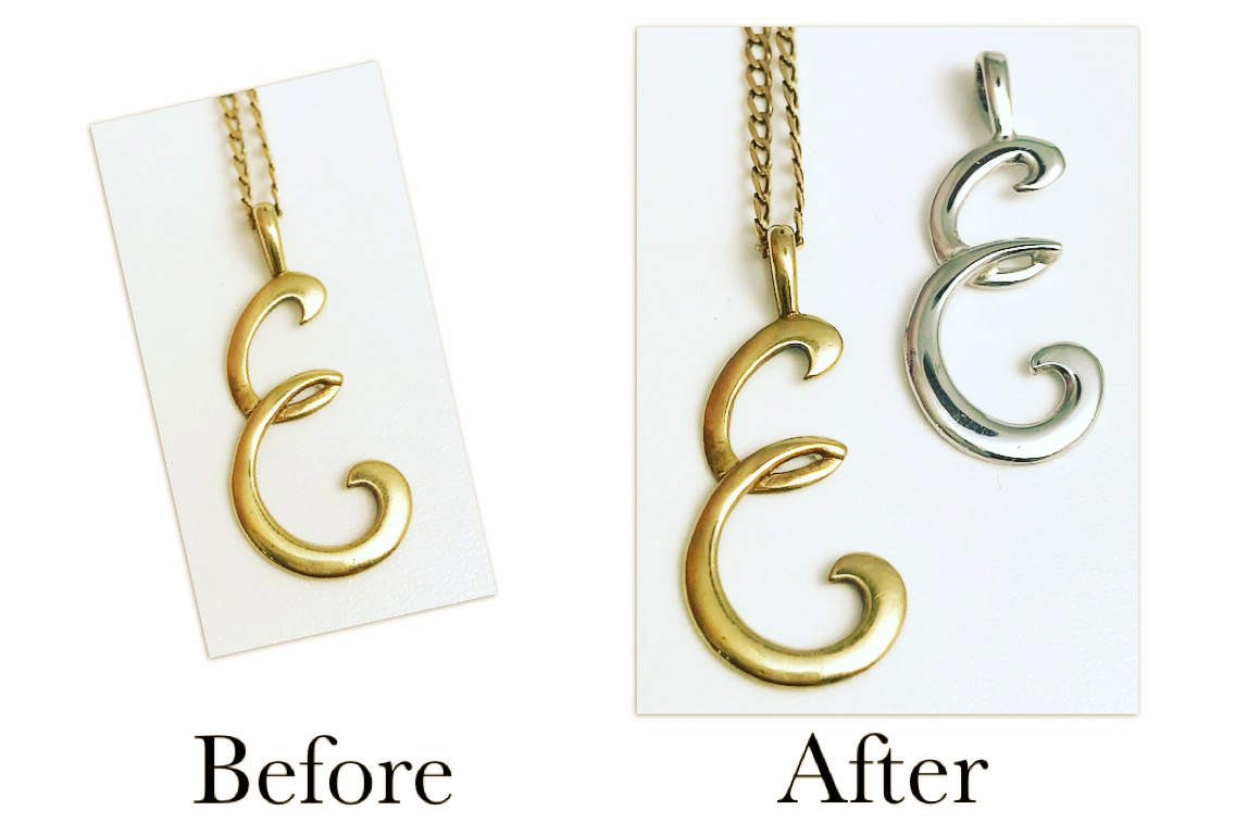 Initial 'E' Pendant