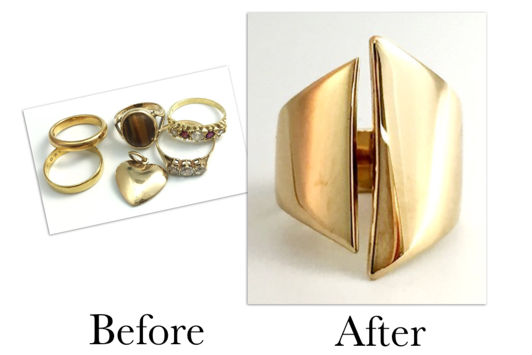 Gold Open Dress Ring