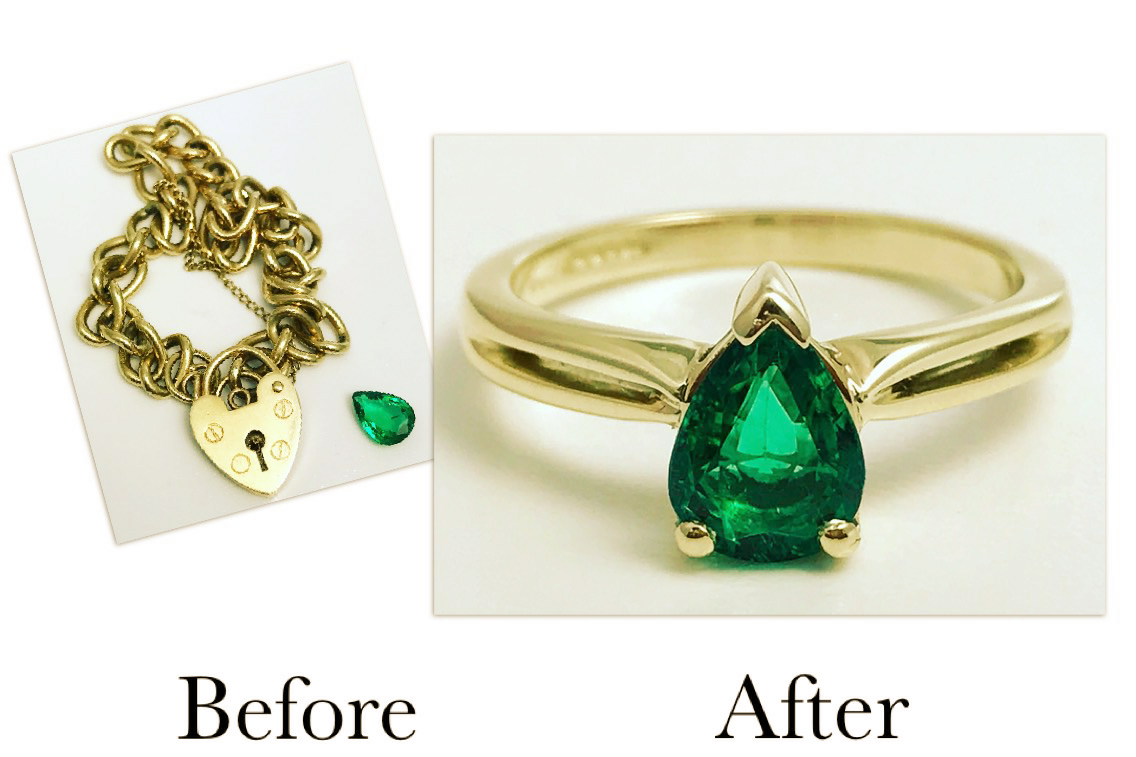 Emerald Engagement Ring