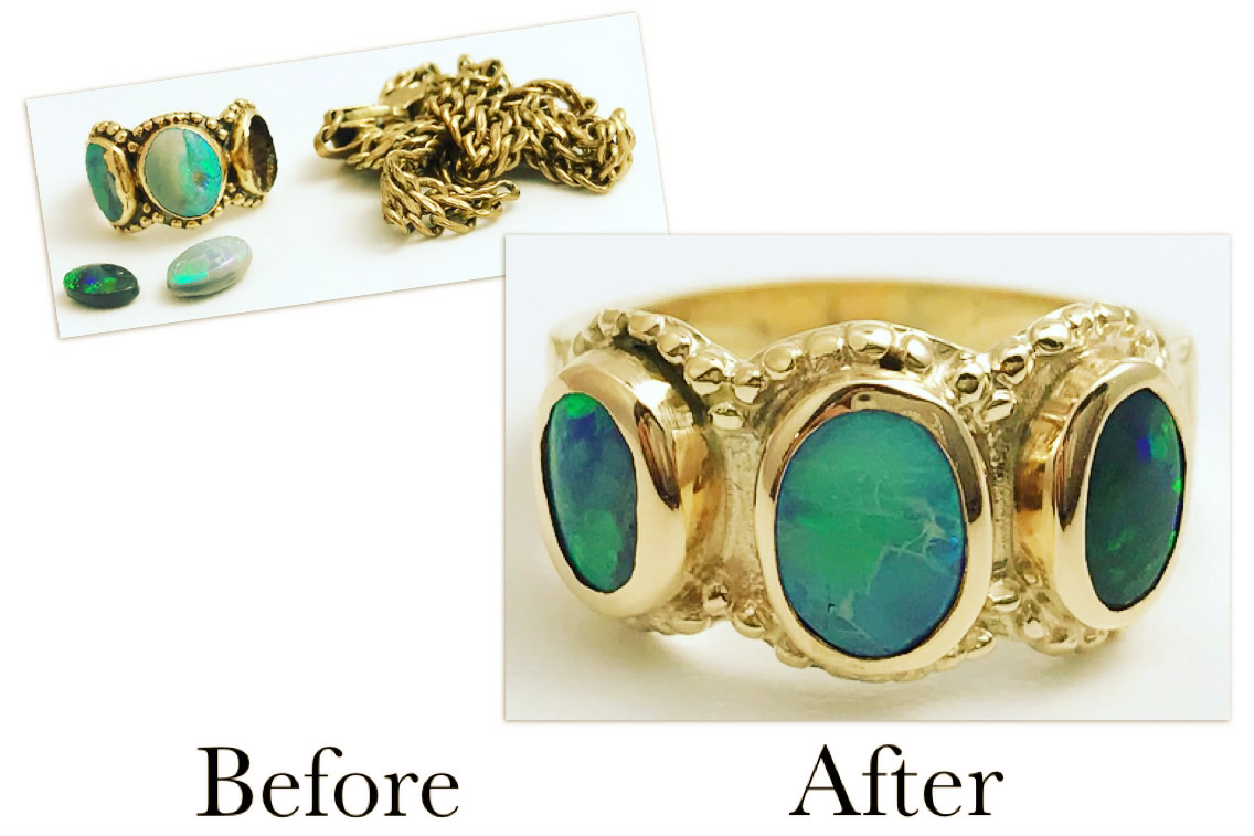 Worn Opal Ring