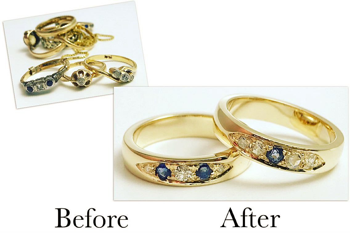 Sapphire & Diamond Bands