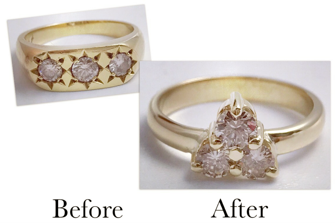Diamond Three Stone Ring