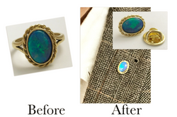 Opal Lapel Pin