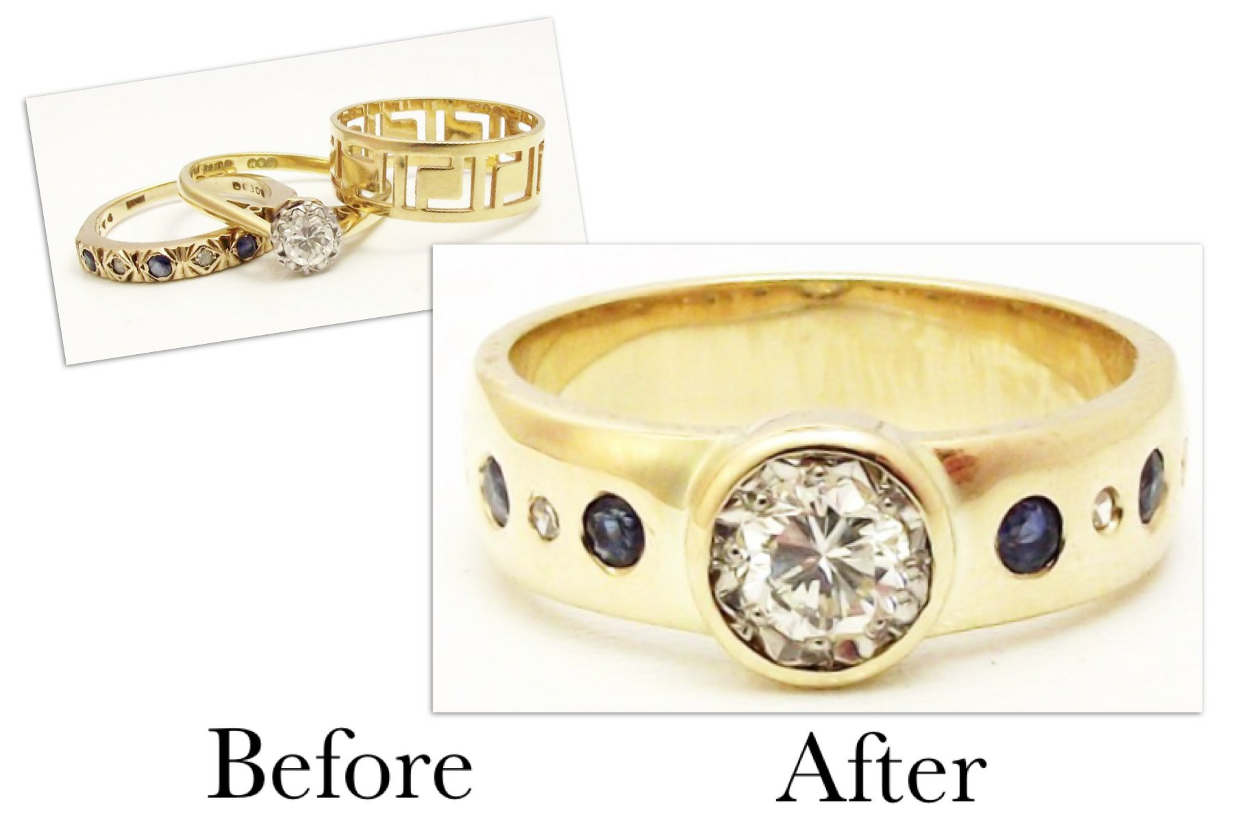 Diamond & Sapphire Band